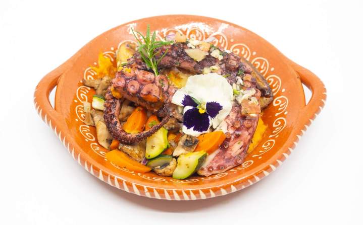 Assiette de poulpe grillé Mozac
